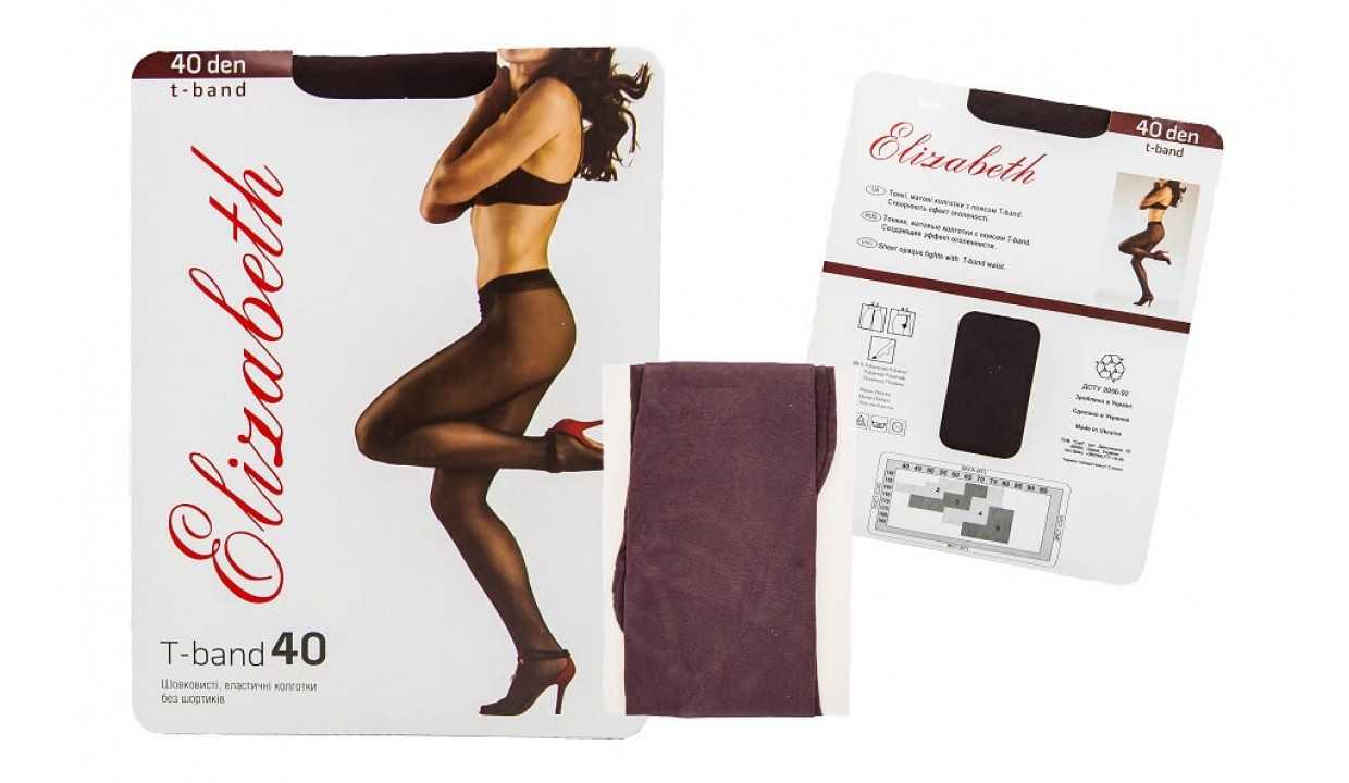 Колготки Elizabeth 40 den t-band Cappuccino р.5 (00116), шт. Арт.41456