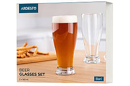 Набір стаканів для пива ARDESTO Bari 565 мл, 2 шт, скло AR2656BB