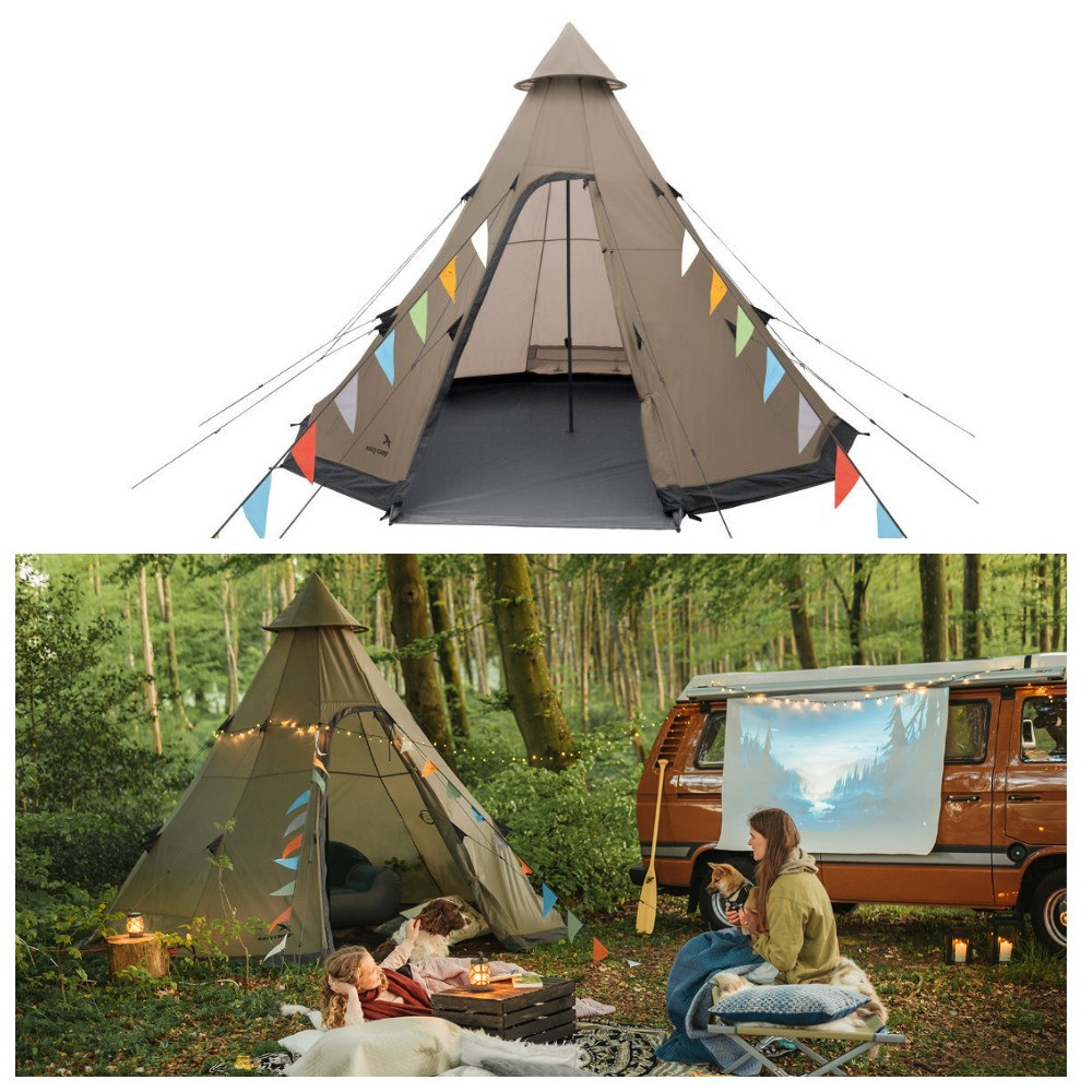 Намет восьмимісний Easy Camp Moonlight Tipi Grey (120381)