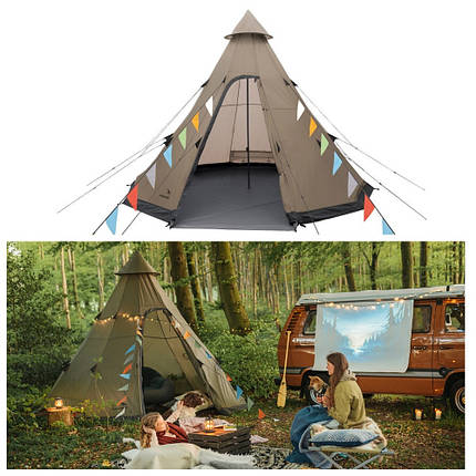 Намет восьмимісний Easy Camp Moonlight Tipi Grey (120381), фото 1