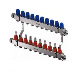 Сталевий колектор з витратомірами Uponor Vario С 10x3/4 Euro