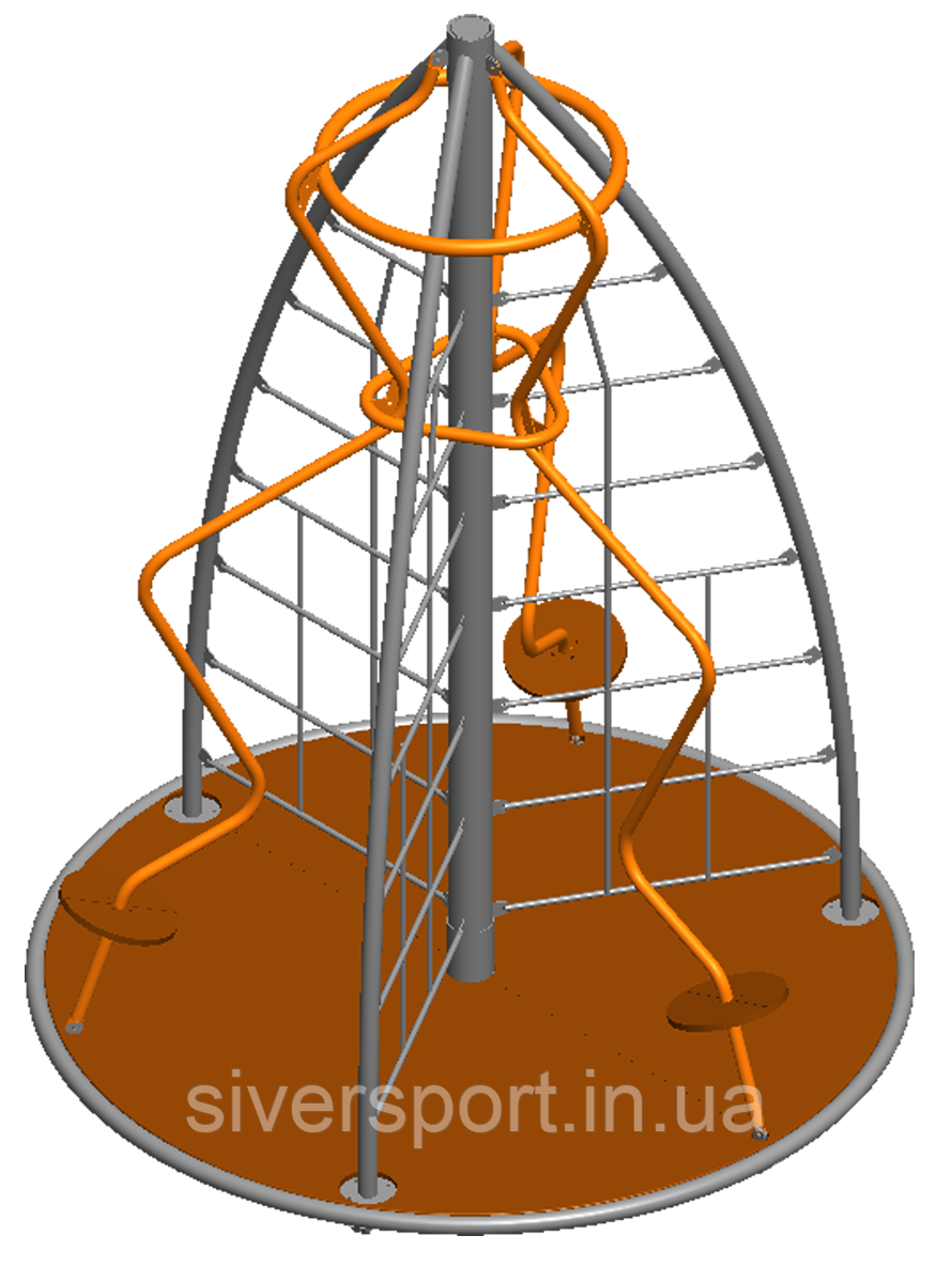 Канатний комплекс "Піраміда" - Карусель (2.1х2.1 м) SiverSport RC23, фото 1