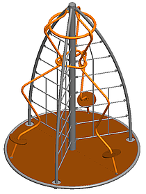 Канатний комплекс "Піраміда" - Карусель (2.1х2.1 м) SiverSport RC23