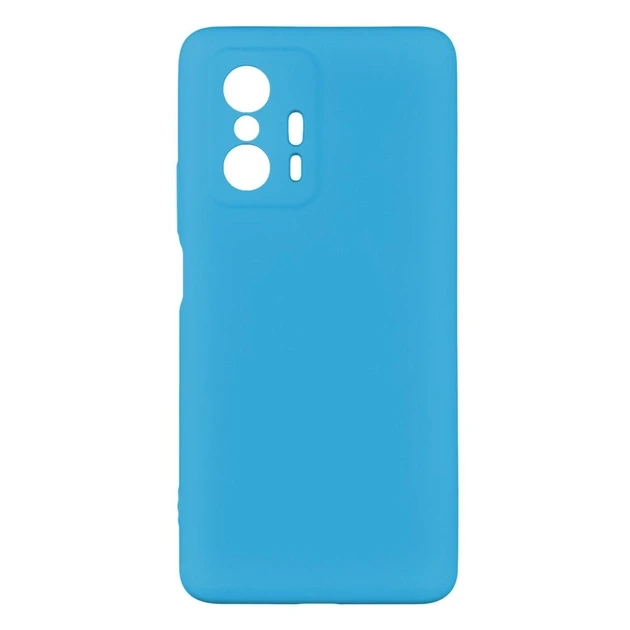 Чехол Silicone case Camera Protective для Xiaomi Mi 11T Azure (10) Cиний