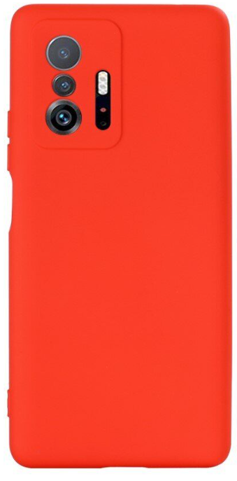 Чохол Silicone case Camera Protective для Xiaomi Mi 11T Coral (12) кораловий