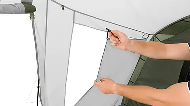 Намет кемпінговий восьмимісний Easy Camp Huntsville Twin 800 Green/Grey (120410), фото 6