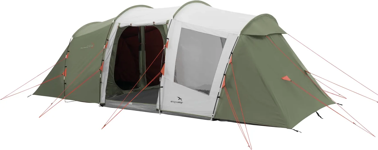 Намет кемпінговий шестимісний Easy Camp Huntsville Twin 600 Green/Grey (120409)