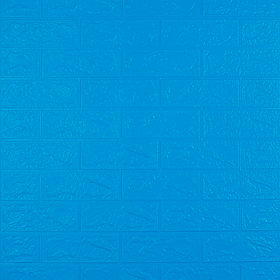 Самоклеючі 3Д панелі для стін, декоративні 3D панелі самоклейки 700х770х3 мм, Синя цегла