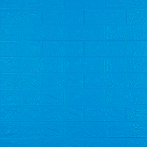 Самоклеючі 3Д панелі для стін, декоративні 3D панелі самоклейки 700х770х3 мм, Синя цегла