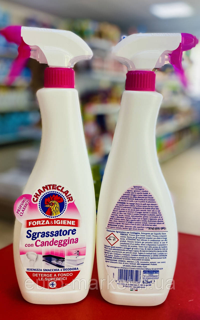 Sgrassatore con Candeggina