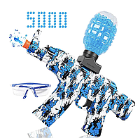 Бластер AK Ejection Gel Ball aqua 5000шт с гель шариками орбиз blue