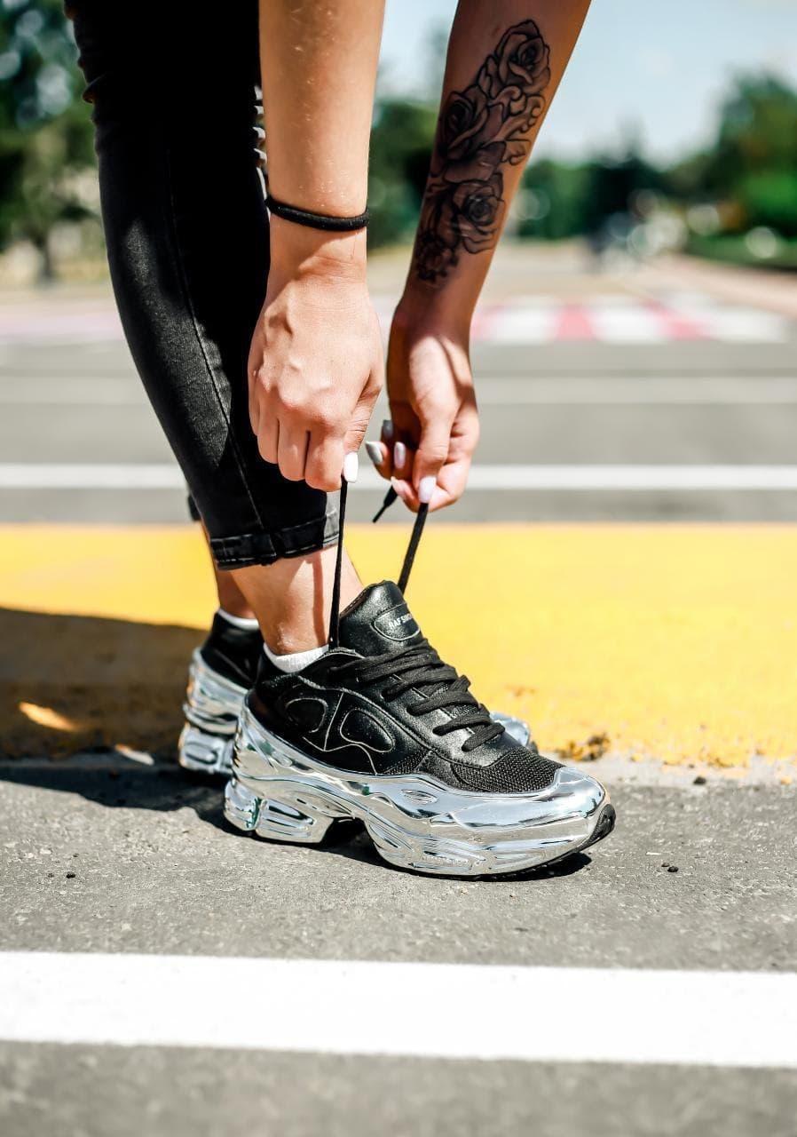 Adidas raf simons black and silver sales