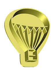 Пластикова вирубка з вiдбитком "Повiтряний шар №5", 4 см