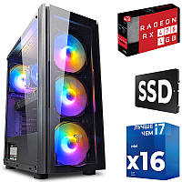 Игровой Компьютер ПК ZEVS PC 10880U Intel Xeon 16 ПОТОКОВ 8 ЯДЕР + RX 470 4GB