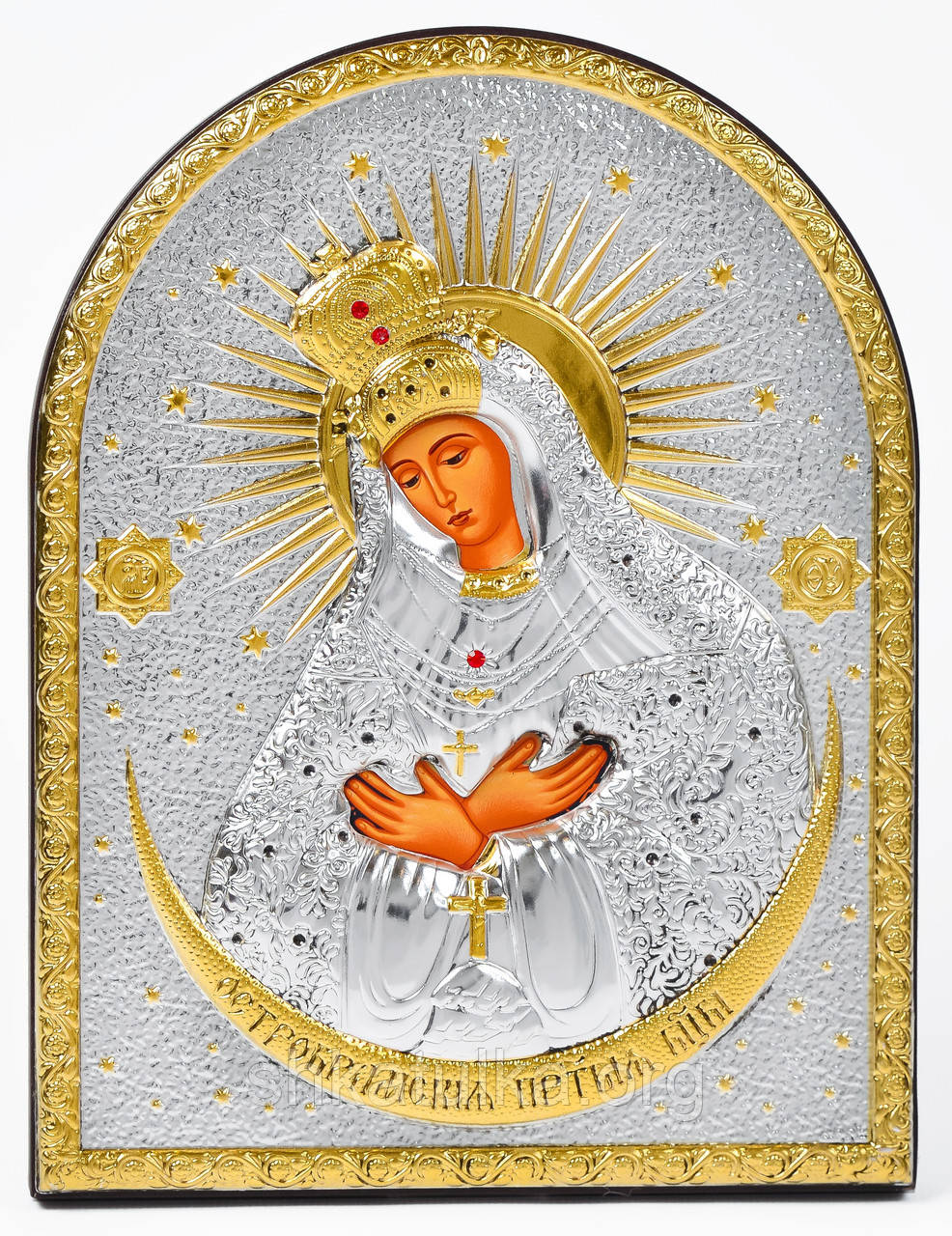 Остробрамская Икона Божией Матери 16,3х21,3см Арочной Формы Без Рамки ...