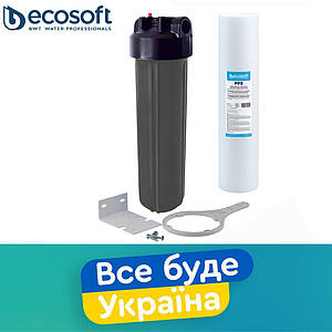 Колба механічного очищення Ecosoft BB20 1" (FPV4520ECO) з картриджем від механічних домішок.