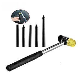 Набір кернів для видалення вм'ятин 5 штук + молоток Super PDR