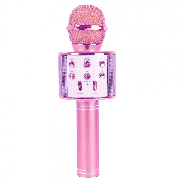 Караоке-мікрофон Wster WS 858 Рожевий