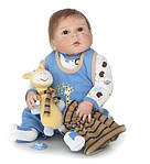 Силіконова Колекційна Лялька Реборн Reborn Хлопчик Льова (Вінілова Лялька) Висота 57 см, фото 2