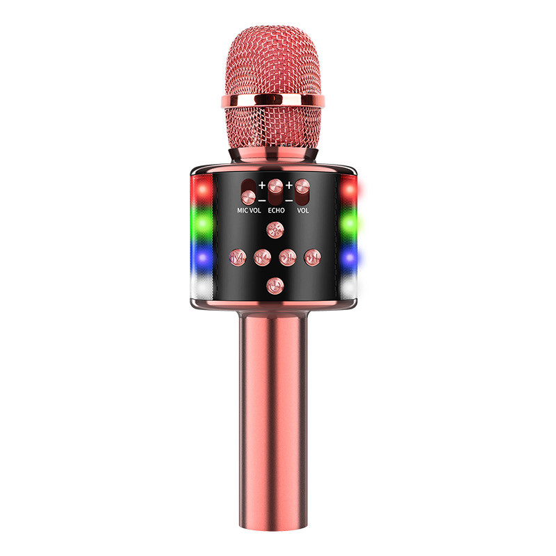 Караоке Мікрофон D168 Рожеве Золото