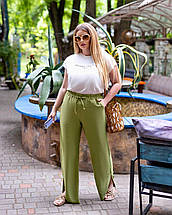 Неймовірний жіночий костюм, тканина "Трикотаж+Жатка" 50, 52 розмір 50, фото 4