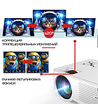 Проектор Портативний Мультимедійний 2800 lumen Cheerlux C9 Android з WIFI, фото 5