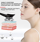 Мікрострумовий Масажер Для Обличчя З Функцією EMS + Фототерапія (Холод Тепло) Для Ліфтингу Омолодження та Підтяжки Шкіри Білий, фото 4