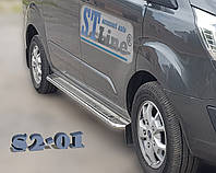 Пороги "Premium" Форд Транзит (d: 60мм) Ford Transit (Custom) 2012+ Long