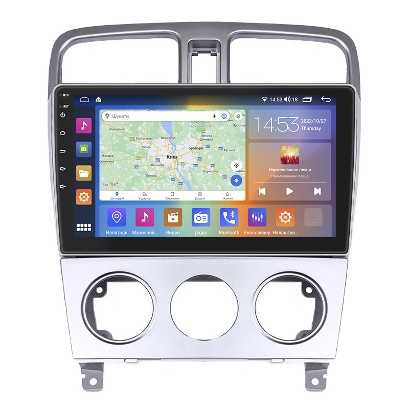 Штатна магнітола 9" Lesko для Subaru Forester II 2002-2005 4/64Gb CarPlay 4G Wi-Fi GPS Prime 8 ядер Субар 1 шт., фото 1