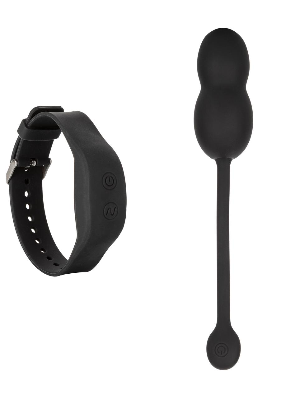 Вагінальні кульки з вібро California Exotic Wristband Remote Soft Kegel | Knopka