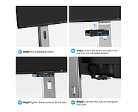 ORICO MH4PU-P USB3.0 концентратор USB hub розгалужувач чорний, фото 4