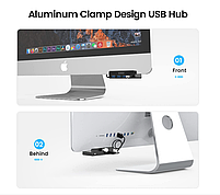 ORICO MH4PU-P USB3.0 концентратор USB hub розгалужувач чорний, фото 6