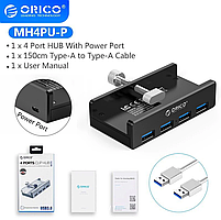 ORICO MH4PU-P USB3.0 концентратор USB hub розгалужувач чорний, фото 2