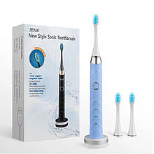 Зубна щітка Електрична Доросла Звукова Seago SG987 Блакитна