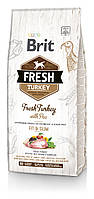 Brit Fresh (Брит Фреш) Turkey with Pea Adult Fit & Slim для взрослых собак всех пород (индейка) 12 кг