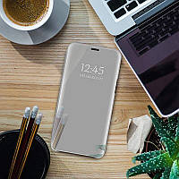 Зеркальный умный Smart чехол-книжка Mirror для Xiaomi Redmi 9 / Silver