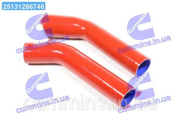 Патрубок радиатора КАМАЗ ЕВРО (СИЛИКОН красный, к-кт 2 шт.) 6520 ...