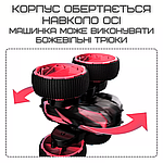 Швидкісна Машинка Перевертень на Радіокеруванні з LED Підсвічуванням і Обертовим Корпусом Трюкова Машинка на Акумуляторі MKB Fancy, фото 3