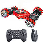 Трюкова Машинка Перевертень з Браслетом та Пультом Управління + Обертання на 360° та Дрифт + Музика та LED Підсвічування Stunt Car, фото 2
