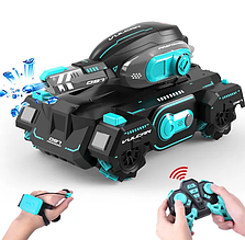Іграшка Танк з Браслетом і Пульт Керування на Орбізах з акумулятором + LED-підсвітка + Музика + Демо Режим