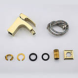 Змішувач для біде GAPPO G5007-3, золото, фото 5