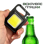 Портативний Замок Ліхтарик Кишеньковий 4в1 на Магніті та Акумуляторі TYPE-C зі Складною Підставкою Чорний, фото 10