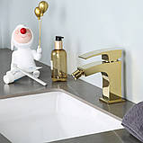 Змішувач для біде GAPPO G5007-3, золото, фото 2