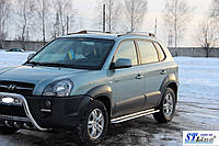 Пороги "Premium" Хундай Туксон (d: 60мм) Hyundai Tucson 2004-2010