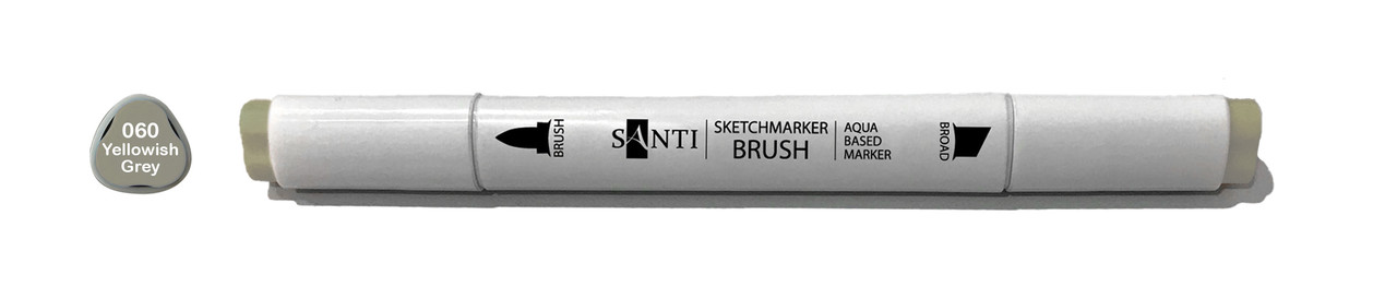 Скетч-маркер акварельний SANTI sketch SM-60 жовто-сірий (390726)