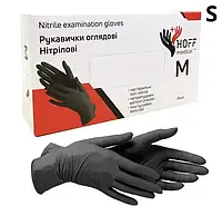 Рукавички нітрилові чорні 3,5 г HOFF MEDICAL (50 пар/пак)