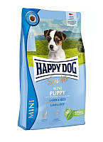 Сухой корм Happy Dog Sensible Mini Puppy для щенков малых пород с ягненком и рисом 4 кг