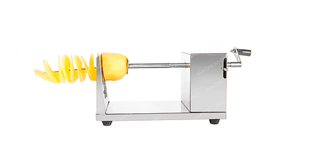 Спіральна гвинтова машина слайсер Royal Catering RCKS-2 срібло/сірий для приготування скрученої картоплі, фото 2
