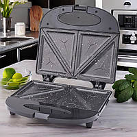 Електрична тостерниця для бутербродів, EB-64391 (1000W) Бутербродниця тостер для дому Мармурове покриття