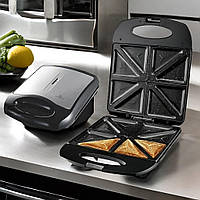 Електрична тостерниця для бутербродів 4в1, EB-64392 (2000W) Бутербродниця для дому Мармурове покриття